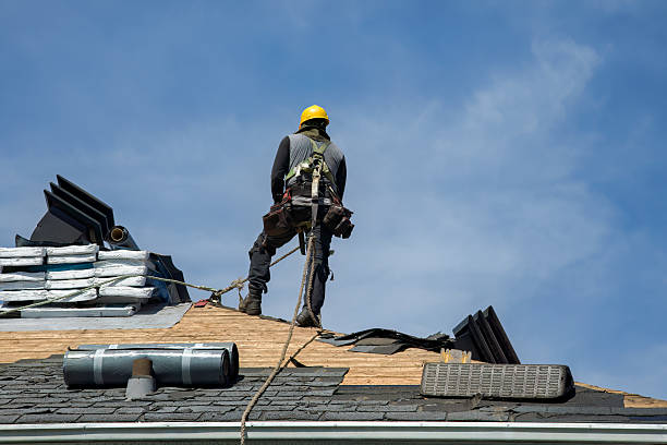 Professional Roof Replacement technician working in Gainesville, NY